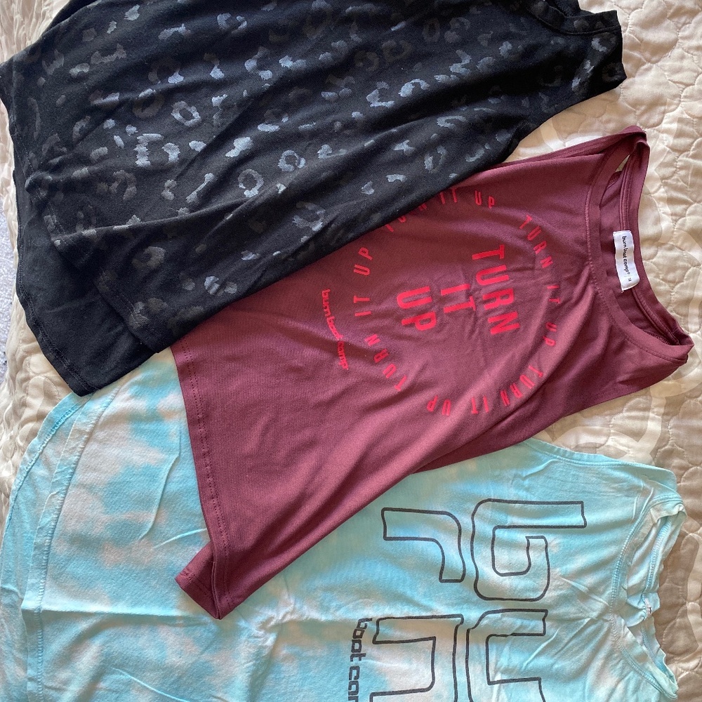 3 Burn Bootcamp tank tops-medium